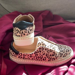 Animal Print Slip- on Sneakers